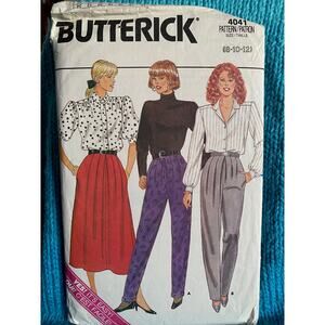 Butterick Pattern 4041 skirt pant sz 8 10 12